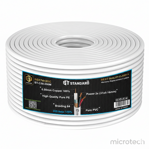 Front view of SPS RG174 coaxial cable 200M