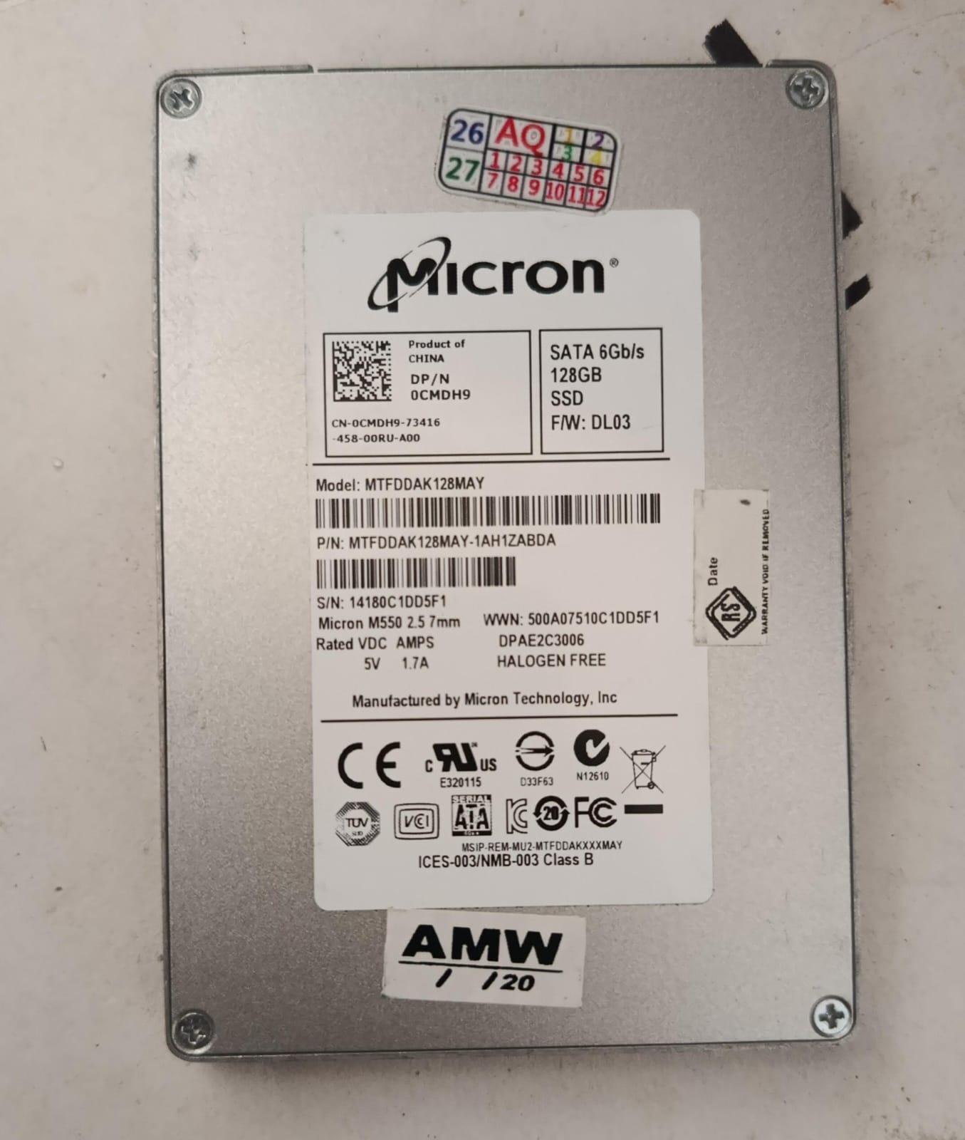 SSD 128GB used main product view