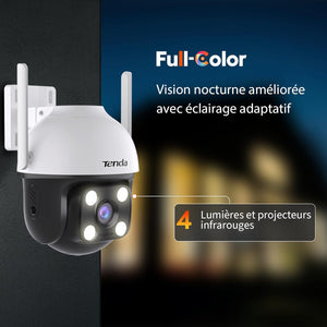 Side pan/tilt view of Tenda CH3‑WCA outdoor wireless camera