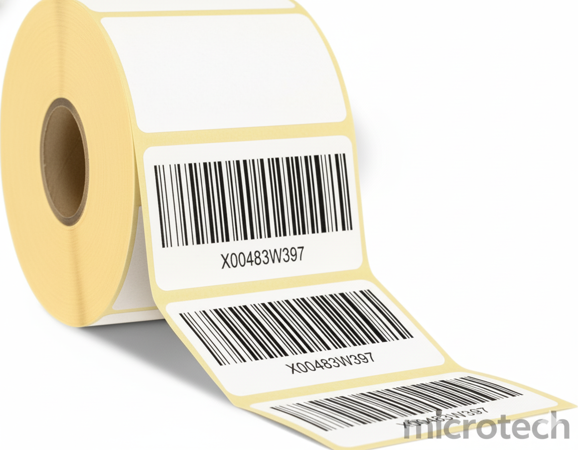 Barcode Label Thermal 1200 Stickers 5x2.5cm