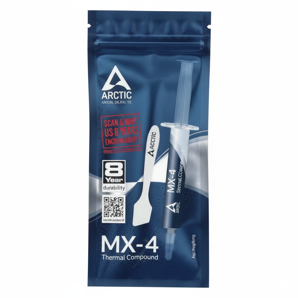 Front view of Thermal MX‑4 4g thermal paste cooler