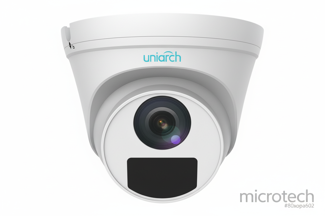 Uniarch IPC-T122-PF28 indoor IP security camera front view
