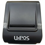Black U-POS printer on a white background