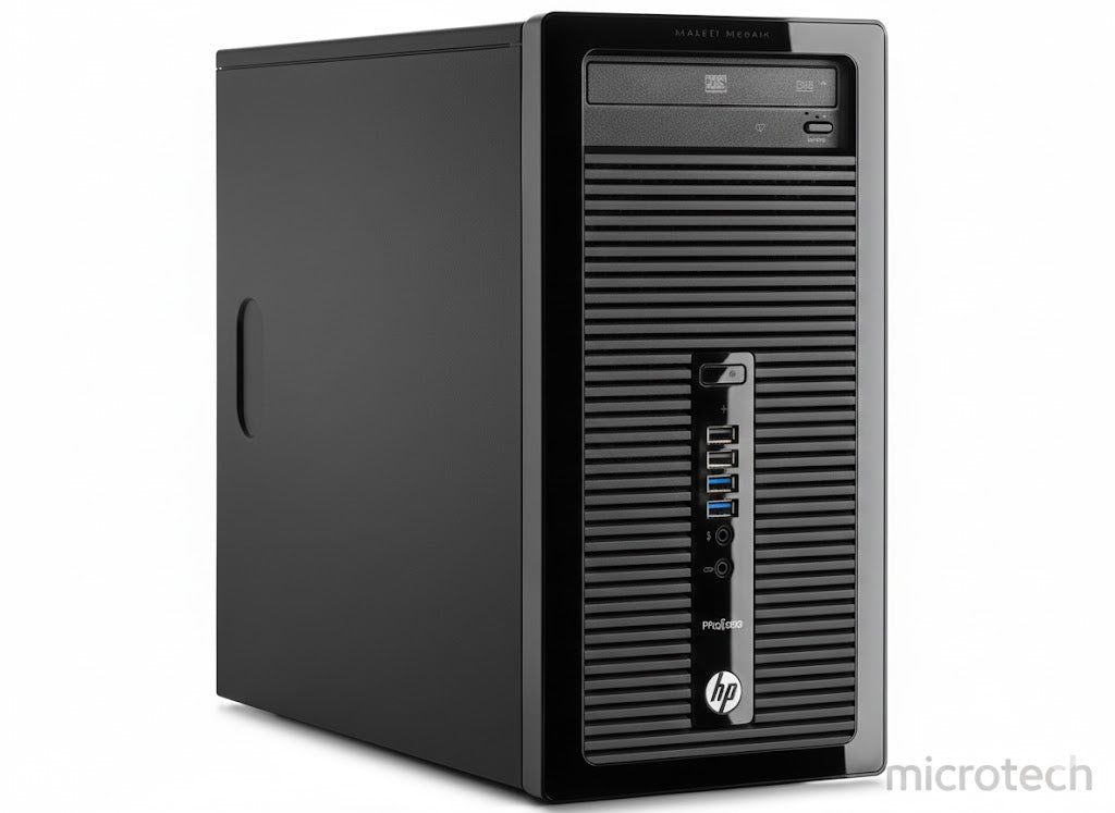 جهاز كمبيوتر HP 400 G2 Tower بمعالج Intel Core i5 من الجيل الرابع / ذاكرة وصول عشوائي (RAM) سعة 4 جيجابايت
