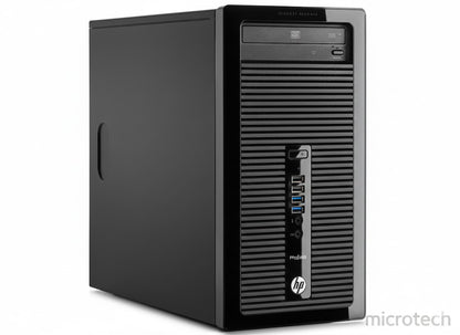 جهاز كمبيوتر HP 400 G2 Tower بمعالج Intel Core i5 من الجيل الرابع / ذاكرة وصول عشوائي (RAM) سعة 4 جيجابايت