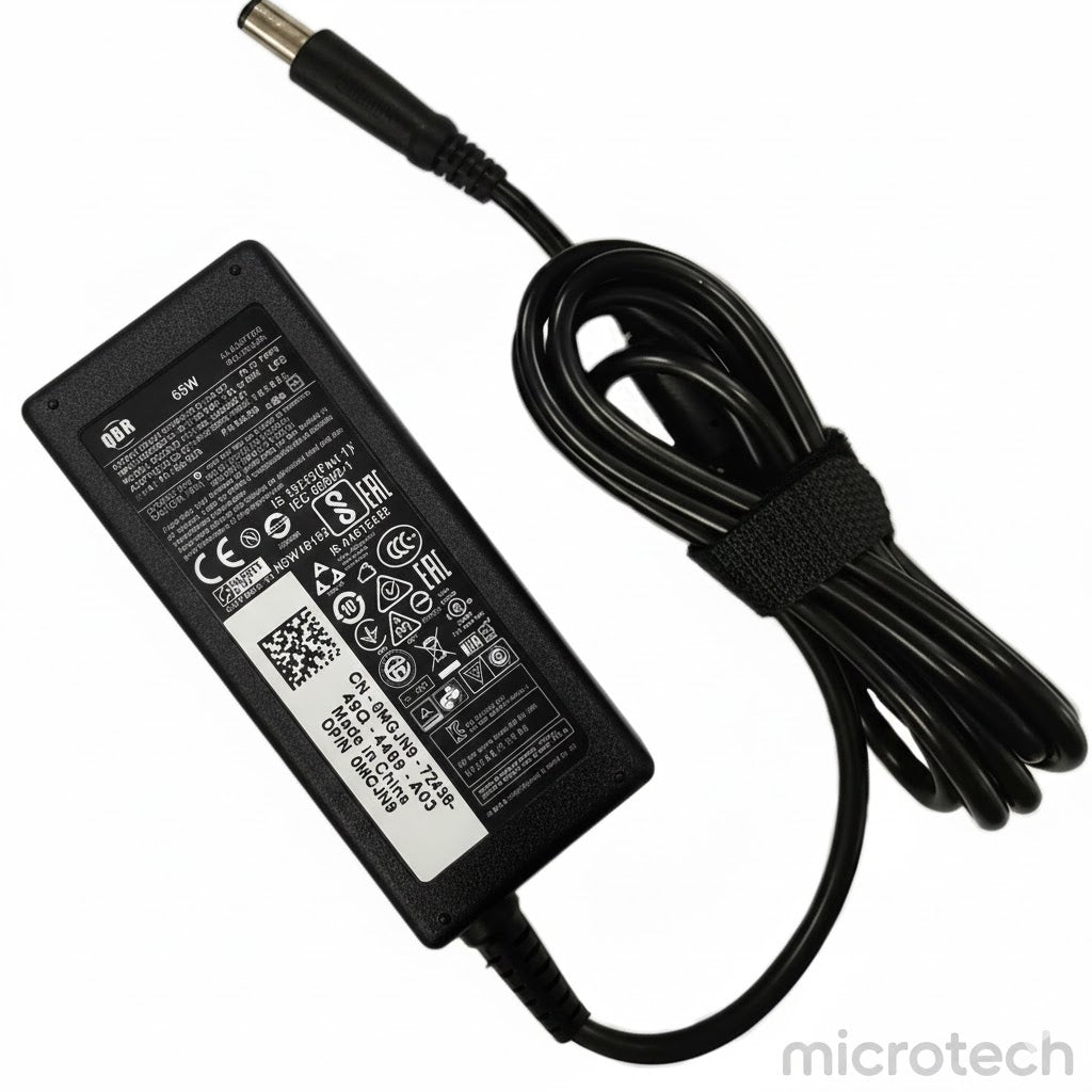 محول كمبيوتر محمول ديل 19.5 فولت - 1.75 أمبير مايكرو يو إس بي