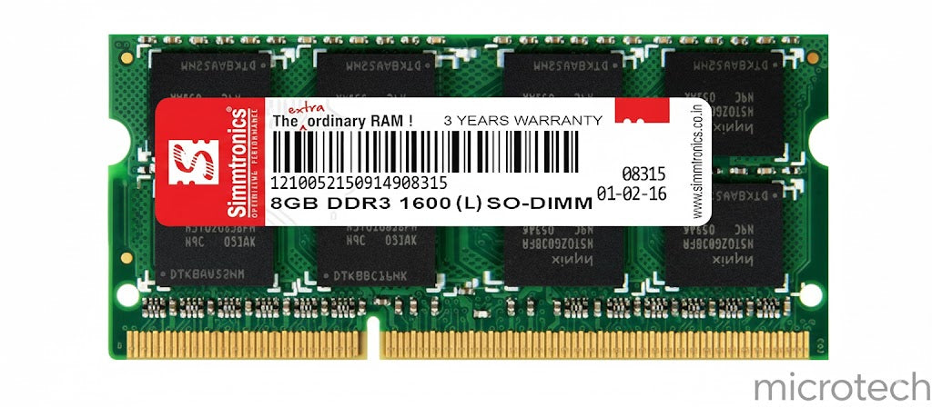 Laptop DDR3 RAM 8GB Used