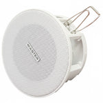White ceiling speaker with 'Master' branding on a white background