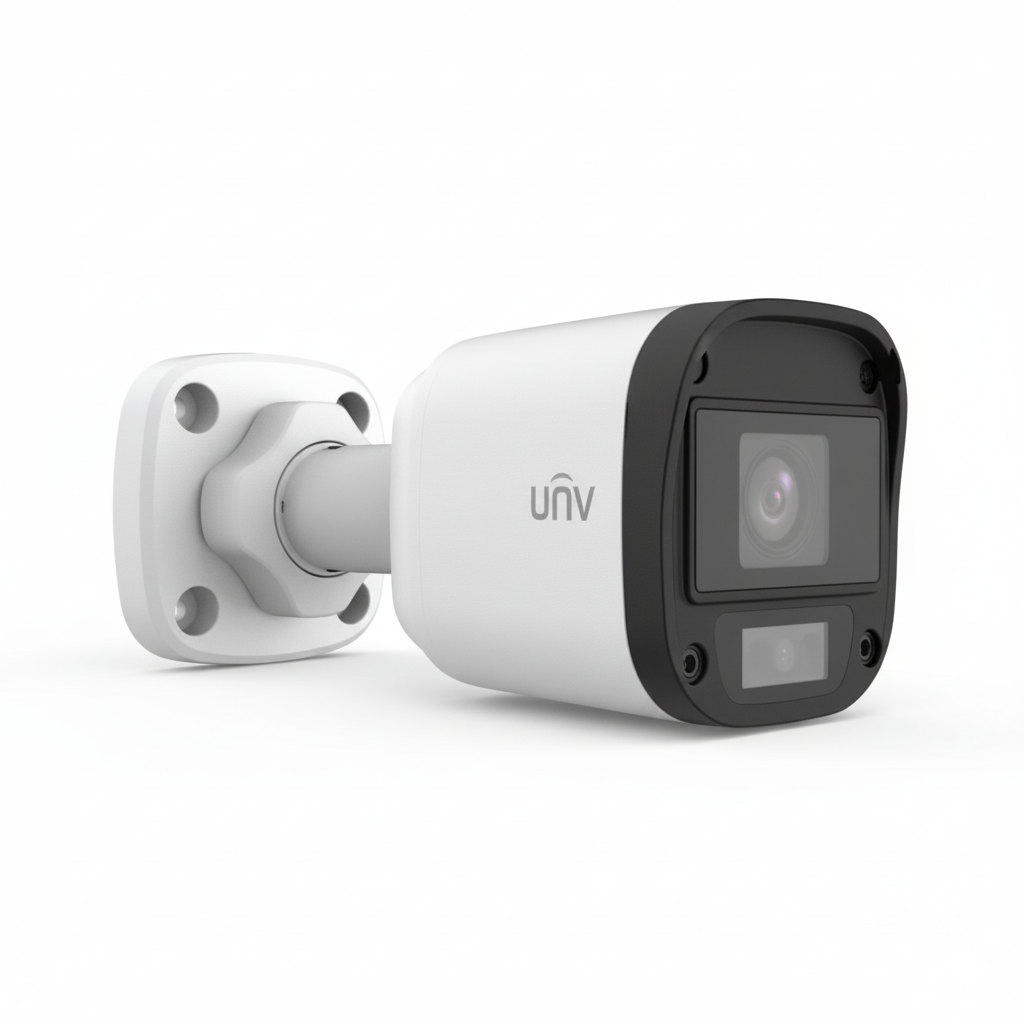 Front view of UNV UAC‑B115‑F40‑W outdoor 5MP security camera