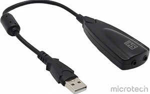 USB PC sound card front main view