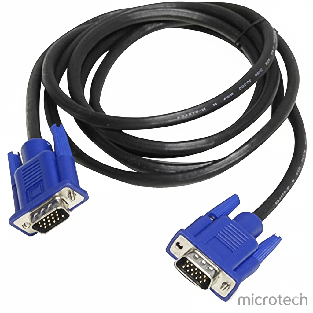 Front view of 3-meter VGA cable