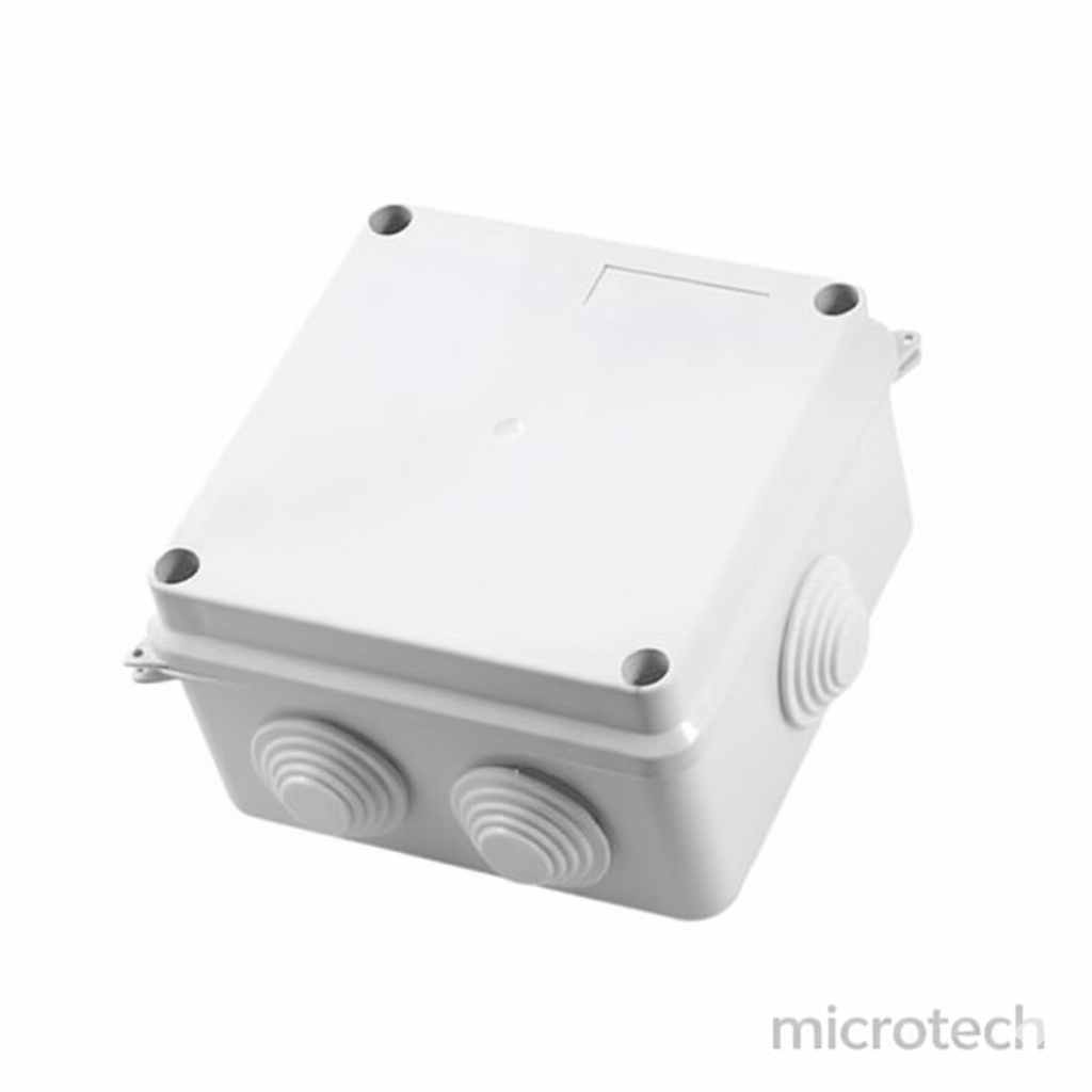 Front view of waterproof box 10×10 cm