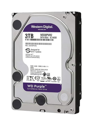 WD Purple 3TB HDD main front view
