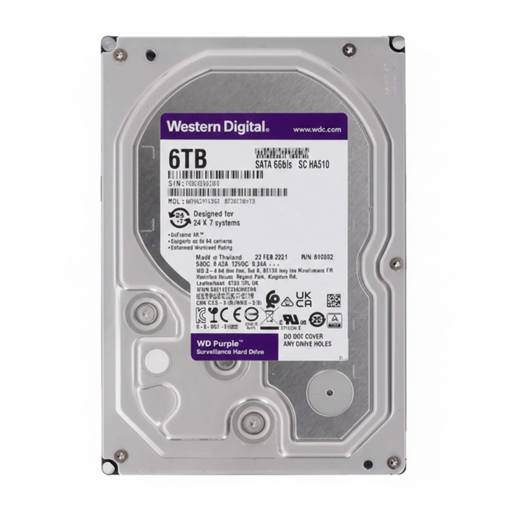 saide view of WD HDD Purple 6TB