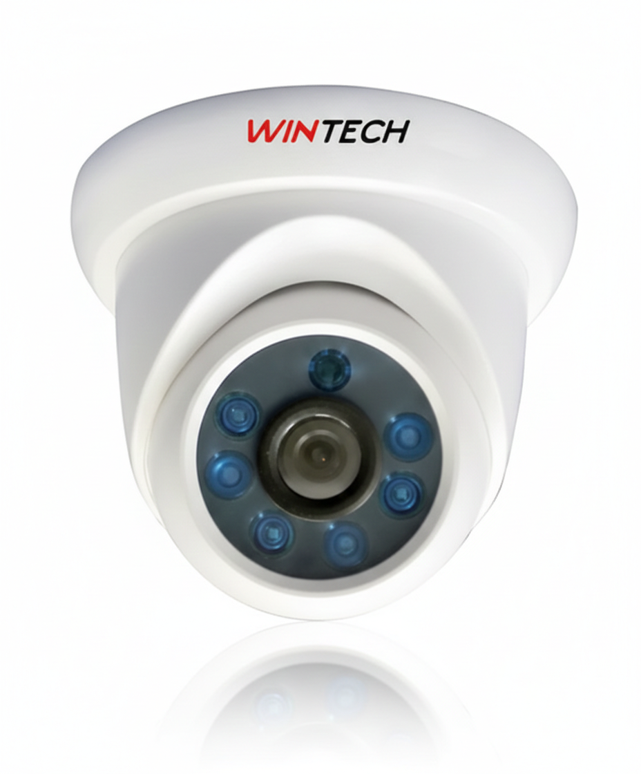 Side view of Wintech AHD528PIRD 5MP indoor CCTV camera
