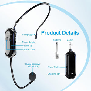 wireless microphone lectures side view