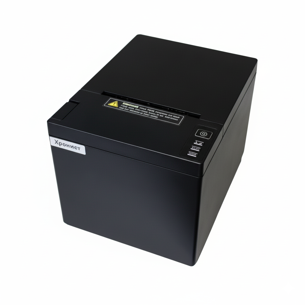 Front view of Xprinter XP-Q808K USB receipt printer