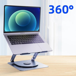 YL-906 rotating laptop stand side view