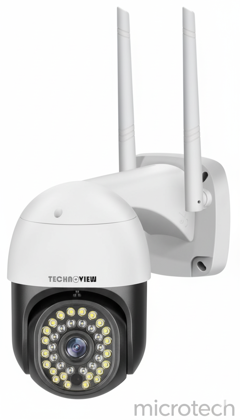 Front view of YY PTZ Wi-Fi security camera kit