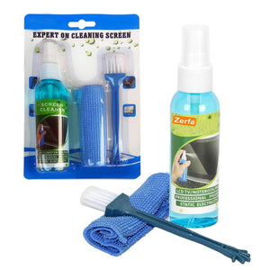 Zerfa LCD cleaner spray and cloth side view