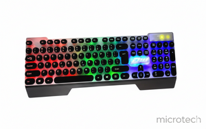 Front view of Zero Keyboard Light ZR2040 showing USB connection and LED light design