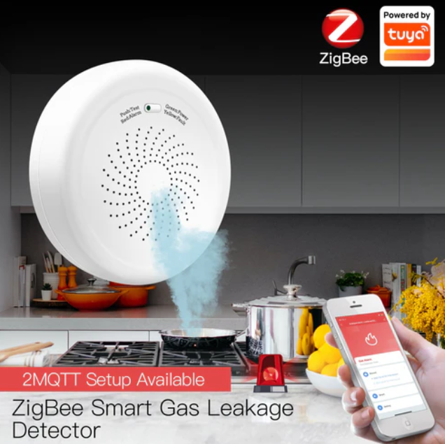 zigbee smart gas leakage detector combustible sensor main view