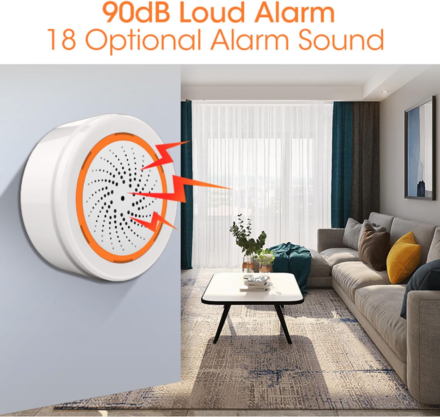 Zigbee USB siren alarm sensor detail view
