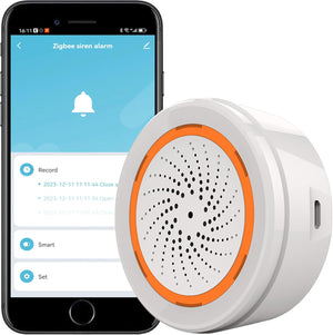 Zigbee USB siren alarm sensor side view