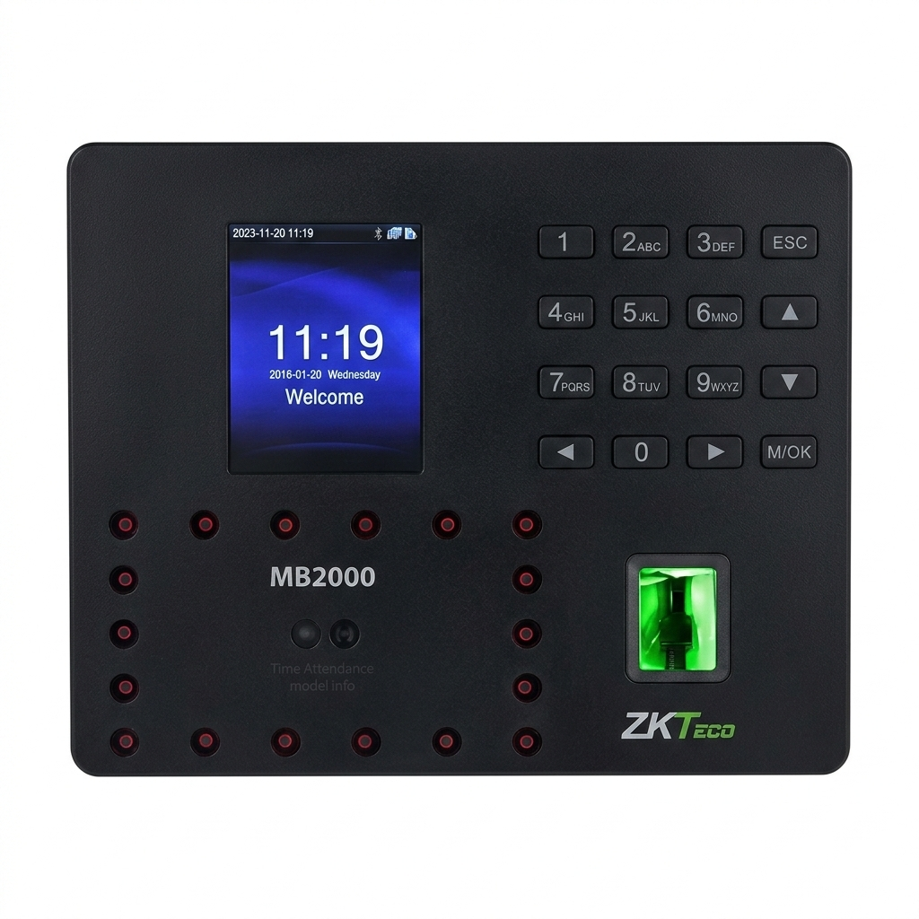 zkteco mb2000 fingerprint device main view